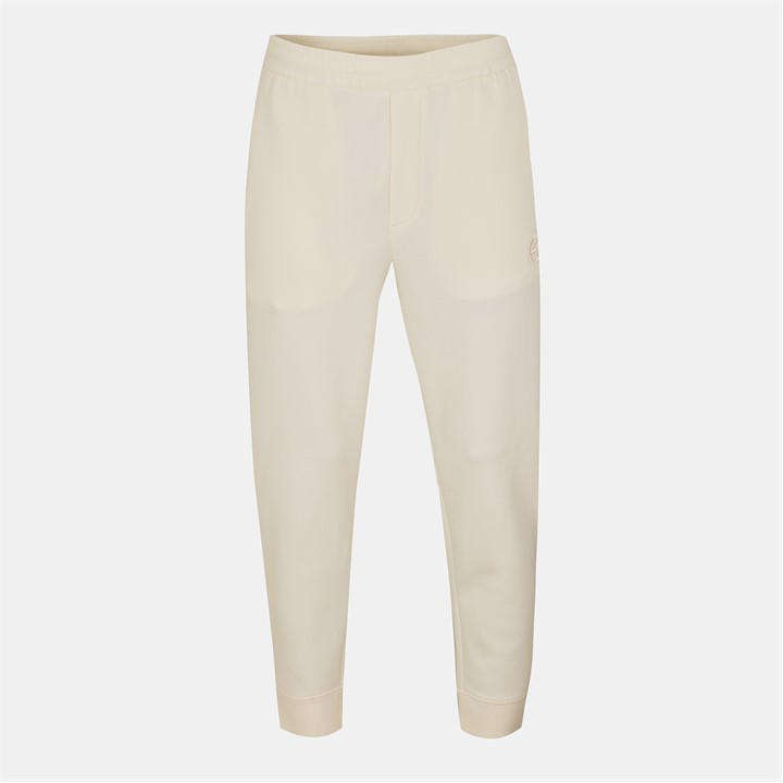Emporio Armani Men's White Woven Closed Cuff Joggers in Size L, Sports Direct
