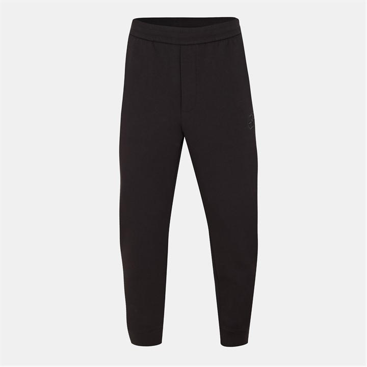 Emporio Armani Men' Black Woven Closed Cuff Joggers in Size S, Sports Direct