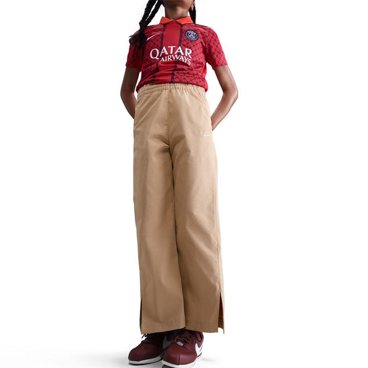 Nike Girls Brown Kids' Open Hem Woven Joggers in Size L, Sports Direct