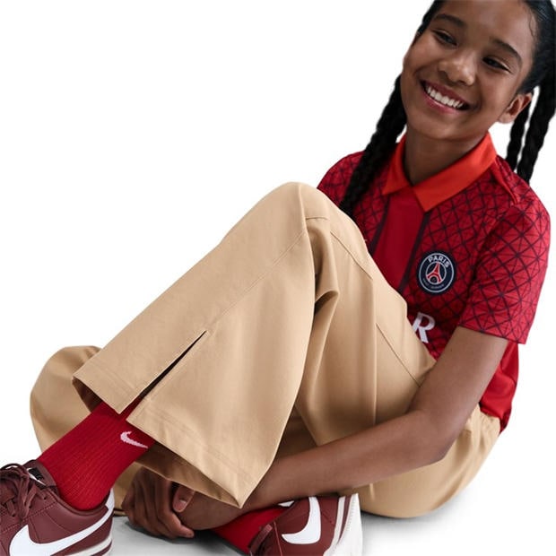 Hemp/White - Nike - Kids' Open Hem Woven Joggers