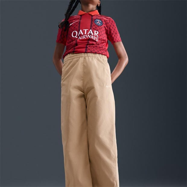 Hemp/White - Nike - Kids' Open Hem Woven Joggers