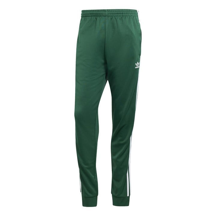 Adidas Originals Men's Green Closed Cuff Woven Tapered Fit Tracksuit Joggers in Size XS, Sports Direct