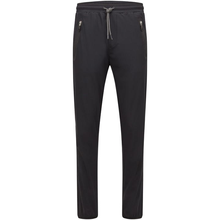 Boss Men' Black Hwoven Closed Hem Woven Tracksuit Joggers in Size S, Sports Direct