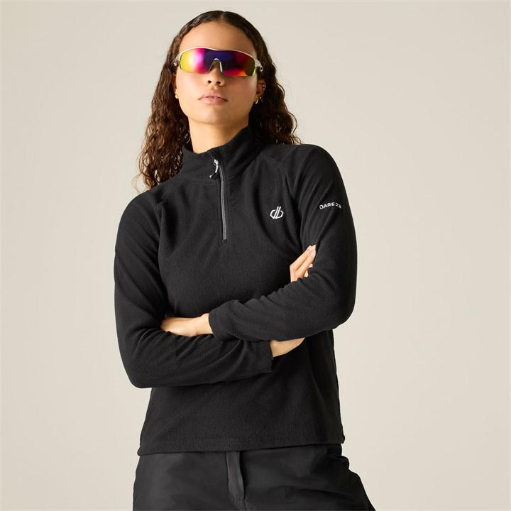 Dare 2B Women's Jet Black Freeform Ii Lightweight Half Zip Fleece In | Size: 16 - Image 6