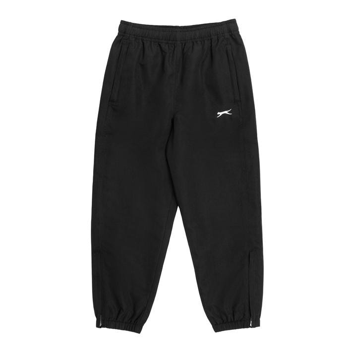 Slazenger Boys Black Closed Hem Woven Pants  in Size 11 - 12 Years, Sports Direct