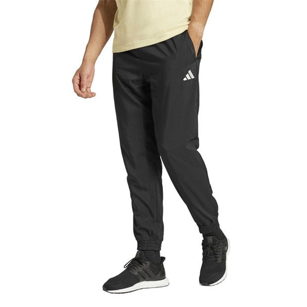 Black/White - adidas - Men's Stanford Open Hem Woven Joggers