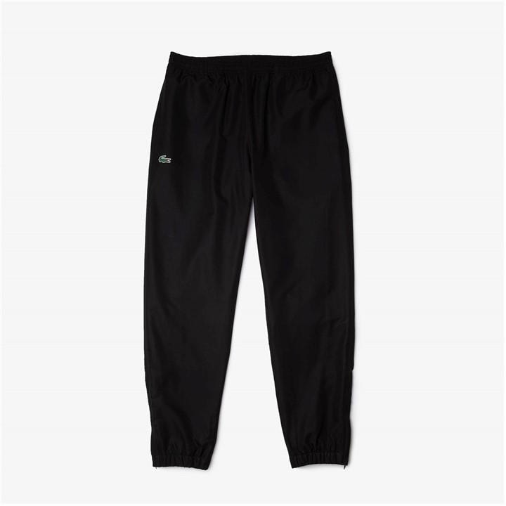 Lacoste Men's Black Taffeta Closed Hem Tracksuit Bottoms in Size XS, Sports Direct