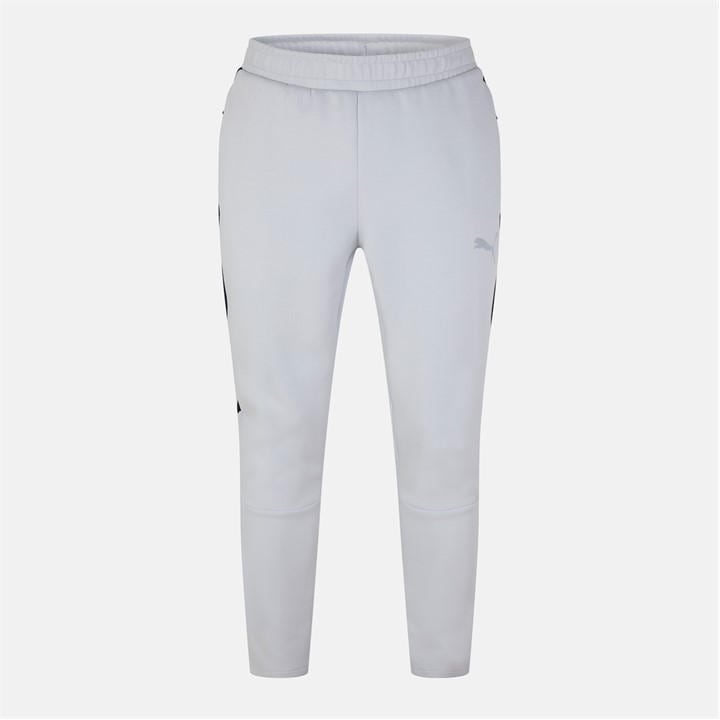 Puma Men' Grey Evostripe Closed Hem Fleece Joggers in Size S, Sports Direct