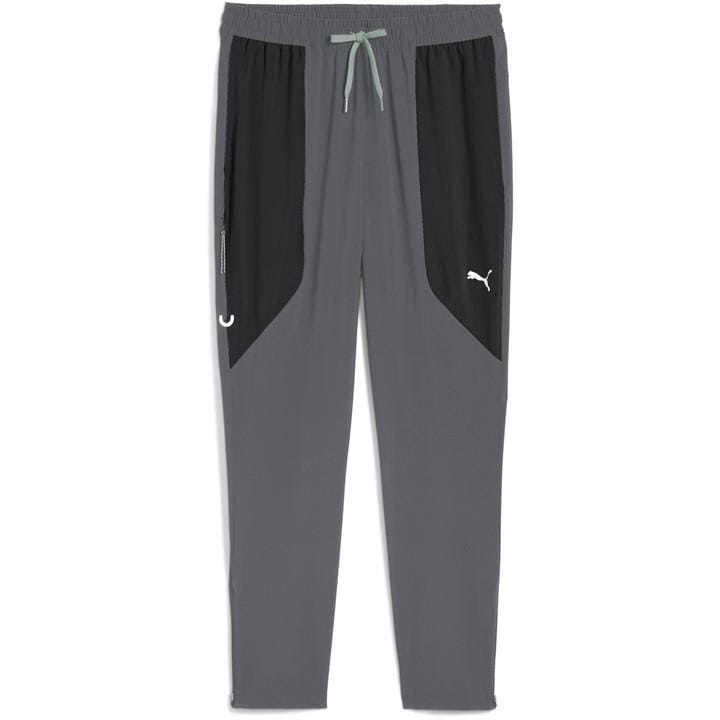 Puma Men' Grey Flex Closed Hem Woven Joggers in Size S, Sports Direct