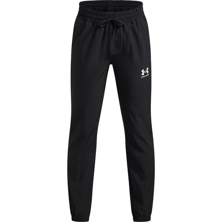 Under Armour Boys Black Ua Vibe Woven Joggers in Size 7 - 8 Years, Sports Direct