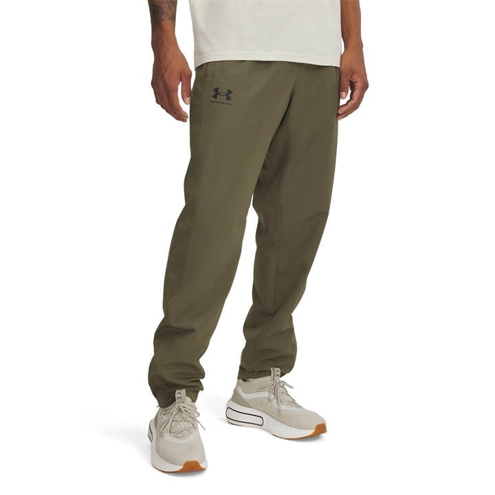 Under Armour Men's Green Rival Woven Tracksuit Bottoms in Size M, Sports Direct