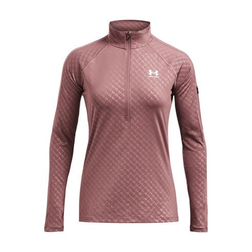 Under Armour - Women's Emboss 1/2 Zip Slim-Fit Tracksuit Top