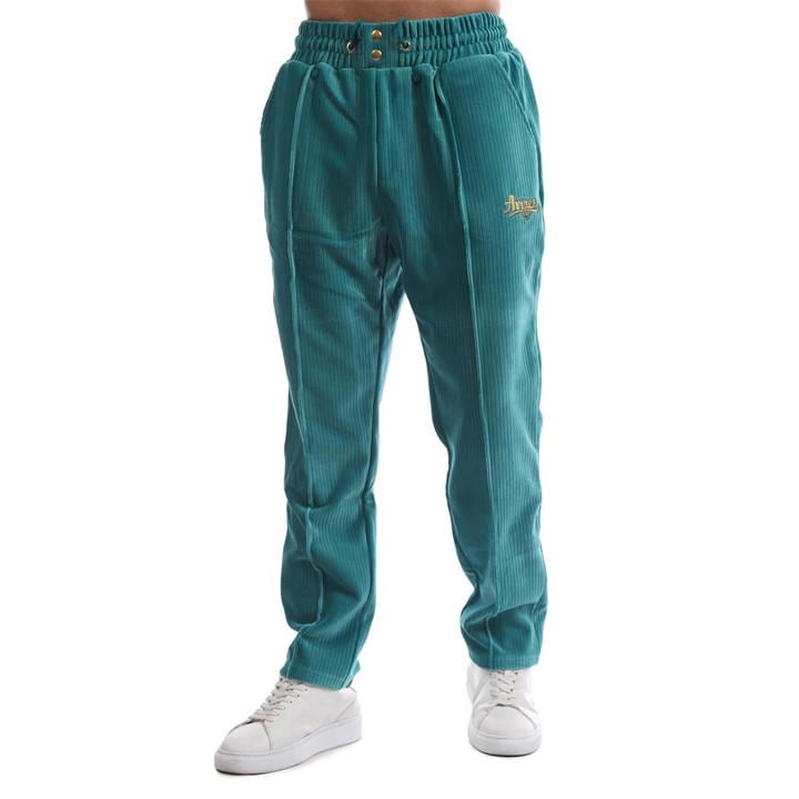 Avirex Men's Green Cypress Open Hem Tracksuit Joggers in Size L, Sports Direct