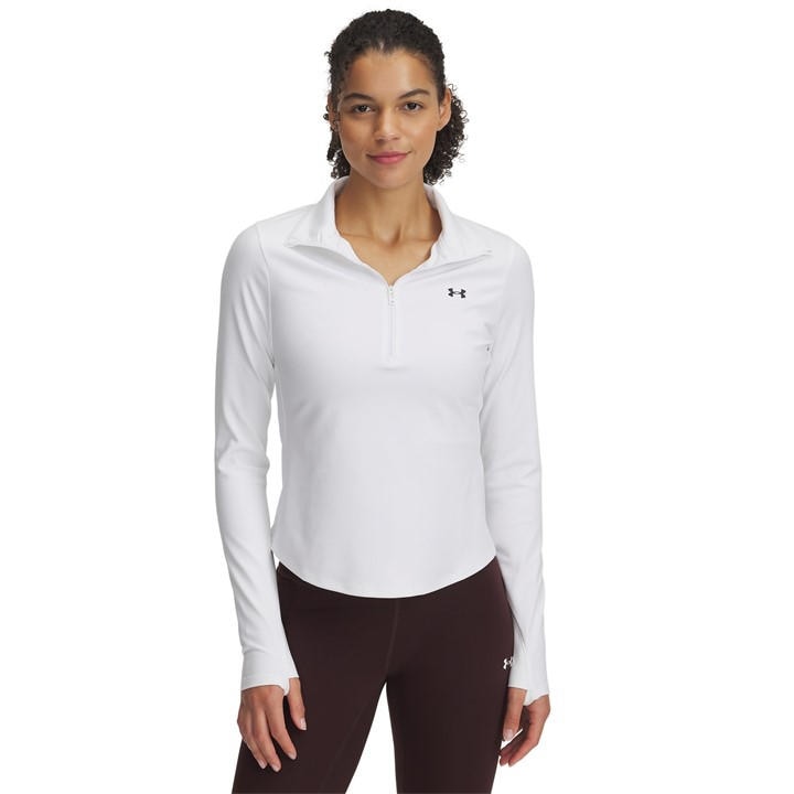 Under Armour Women's White Motion 2 Zipped Performance Tracksuit Top in Size 14, Sports Direct