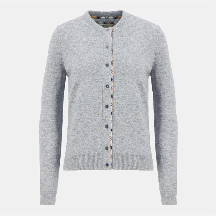 Barbour Women's Grey Pendle Cardigan in Size 16, Sports Direct