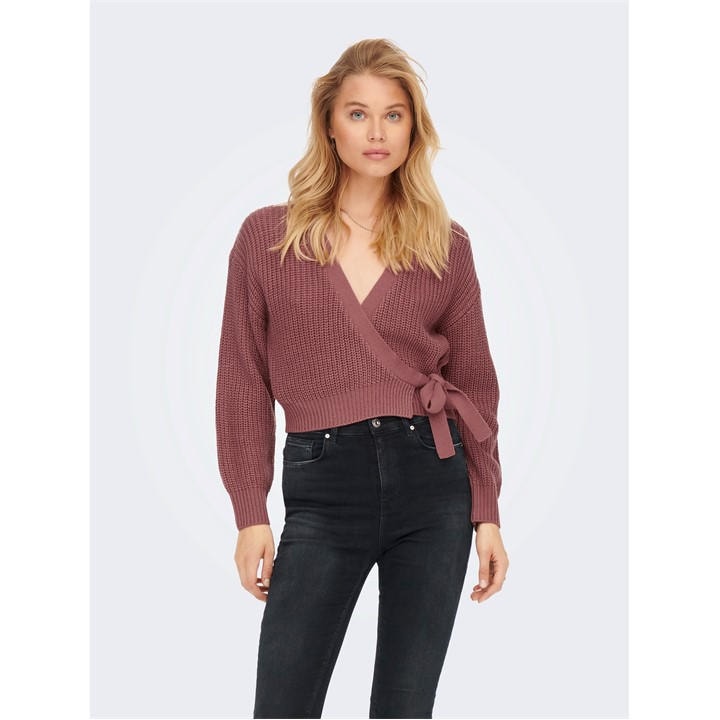 Only Women's Purple Breda Wrap Cardigan in Size 8, Sports Direct