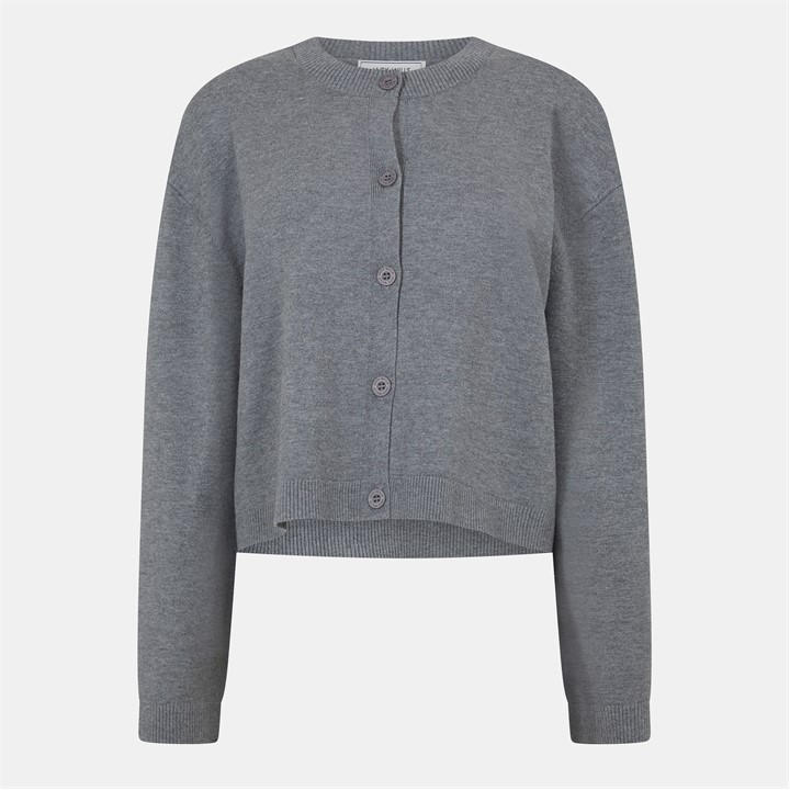 Jack Wills Women's Charcoal Crew Neck Drop Shoulder Long Sleeve Sweater - 14 (L) - Image 3