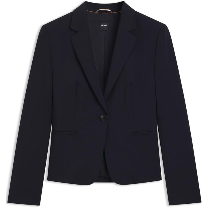 Boss Women's Blue Jarua Formal Jacket in Size 12, Sports Direct