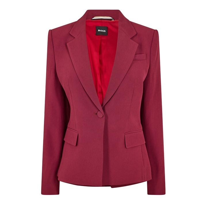 Boss Women's Red Janerani1 Formal Jacket in Size 12, Sports Direct
