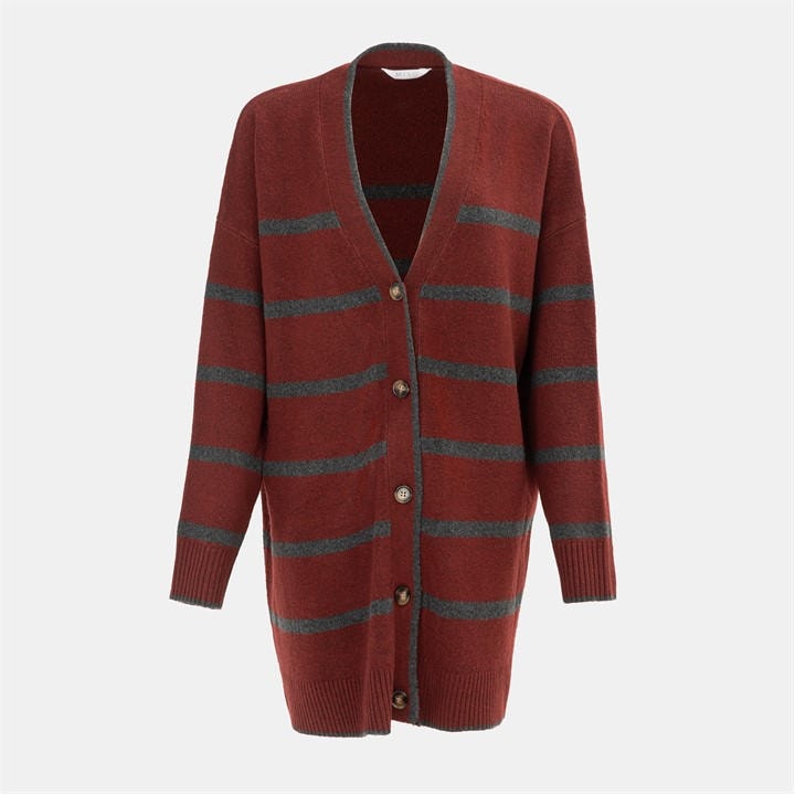 Miso Women's Knit V Neck Button Cardigan - Red - 10 (S) - Image 2