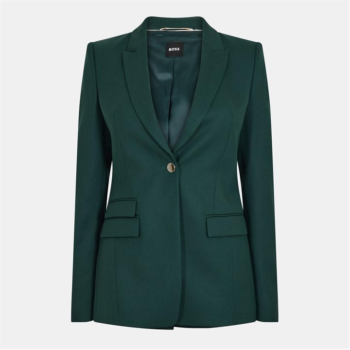 Boss Women's Green Juicylara Formal Jacket in Size 6, Sports Direct