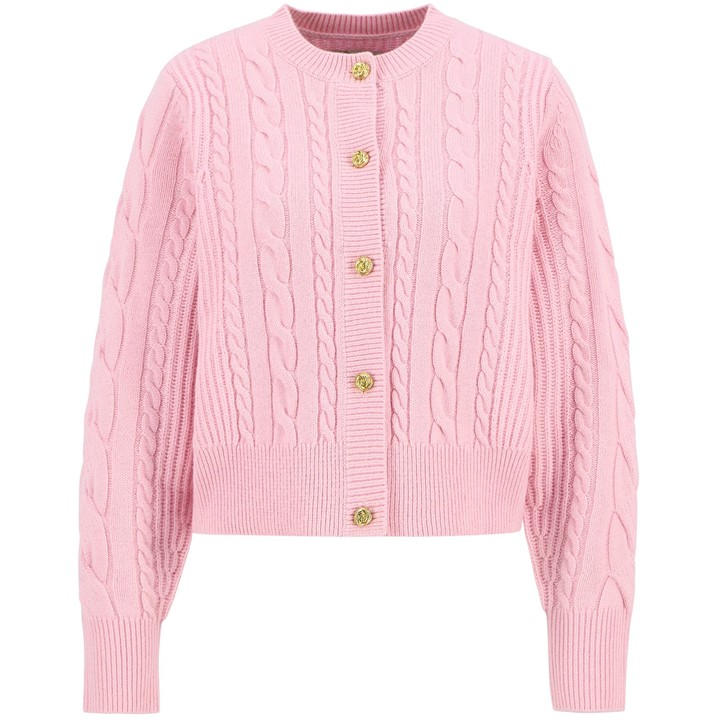 Barbour Women's Pink Elina Cardigan in Size 8, Sports Direct