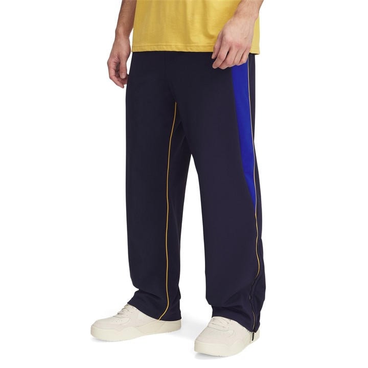 Under Armour Men's Blue Tricot Open Hem Poly Joggers Tracksuit in Size L, Sports Direct