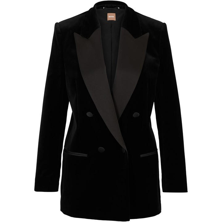 Boss Women's Black Formal Jacket in Size 6, Sports Direct