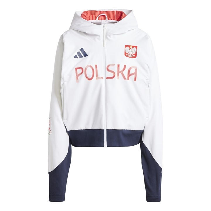 Poland  Women's   Performance Tracksuit Top, Football by adidas in Size 2XS, Sports Direct