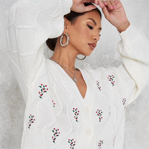 Missguided | MISTLETOE EMBELLISHED 