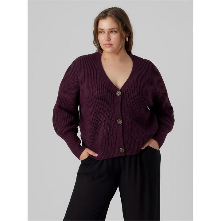 Vero Moda Women's Purple Plus Size Cardigan in Size 16, Sports Direct