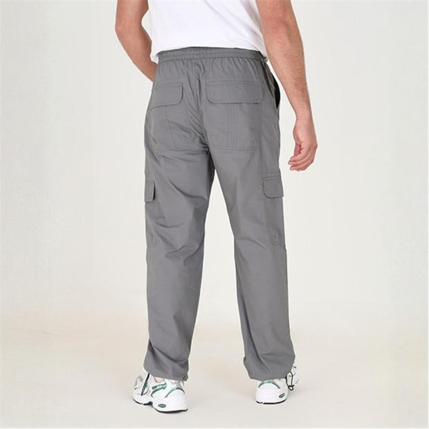 Dk Grey - Brave Soul - BS Mens Cotton Poplin Cargo Pant with Adjustable Hem