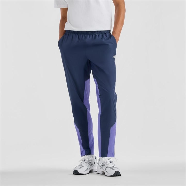 New Balance Men's Purple Closed Hem Woven Joggers in Size M, Sports Direct
