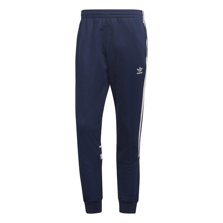 Adidas Originals Men's Blue Cutline Closed Hem Poly Joggers in Size XS, Sports Direct