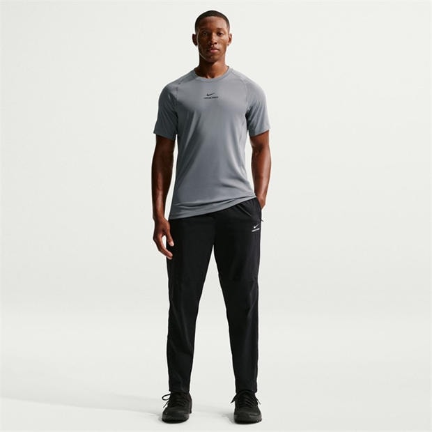Black/White - Nike - Men's Pro Therma-Fit Training Tracksuit Bottoms