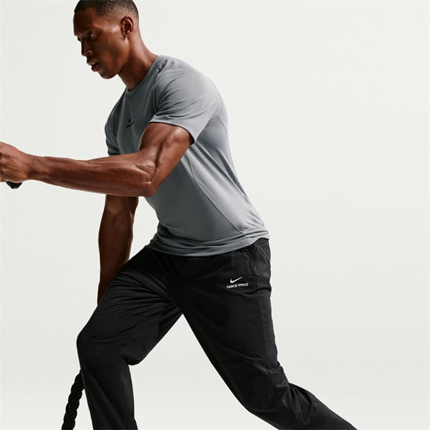 Black/White - Nike - Men's Pro Therma-Fit Training Tracksuit Bottoms