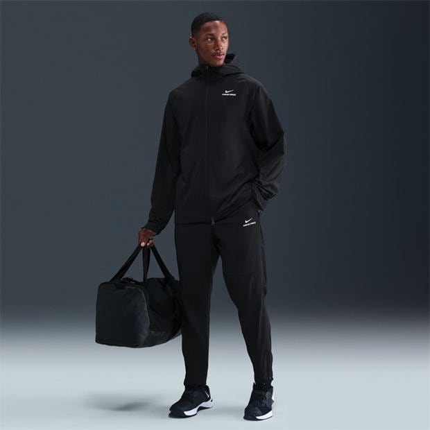 Black/White - Nike - Men's Pro Therma-Fit Training Tracksuit Bottoms