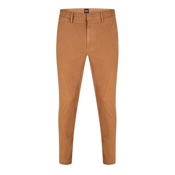 Boss Men's Brown Kaito3-D Straight Leg Trousers in Size 40, Sports Direct