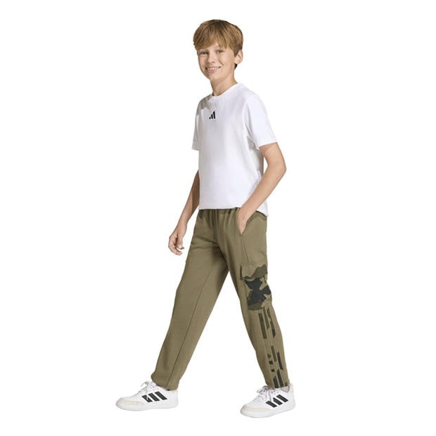 Olive Strata - adidas - Kids' Camo Cargo Trousers