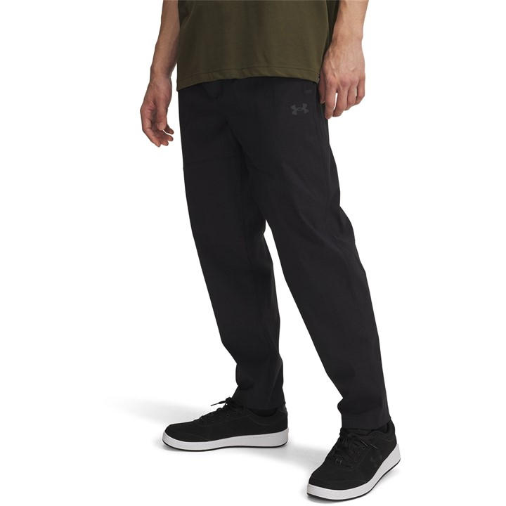 Under Armour Men's Black Unstoppable Woven Tapered Tracksuit Bottoms in Size L, Sports Direct