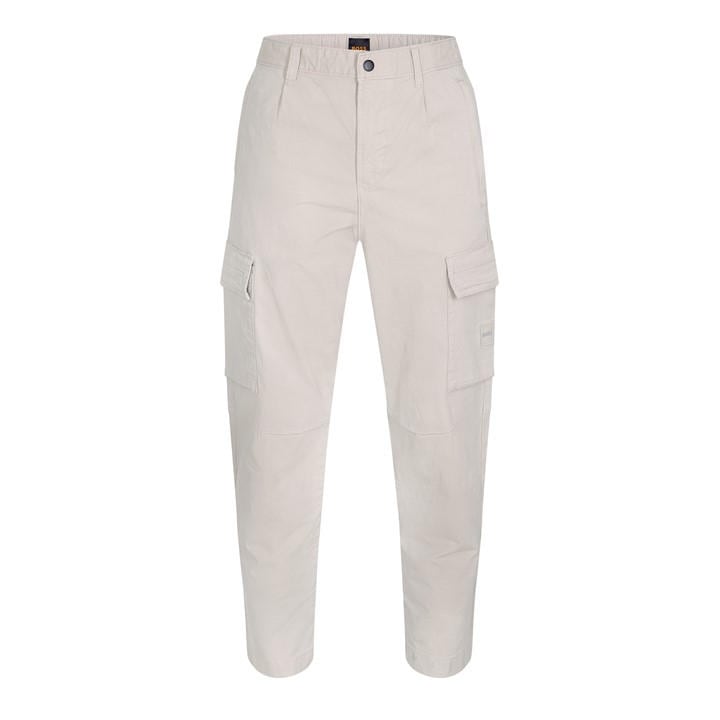 Boss Men's Grey Orange Cargo Trousers (Sisla) in Size M, Sports Direct
