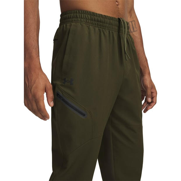 Green - Under Armour - Men's Unstoppable Woven Tracksuit Bottoms