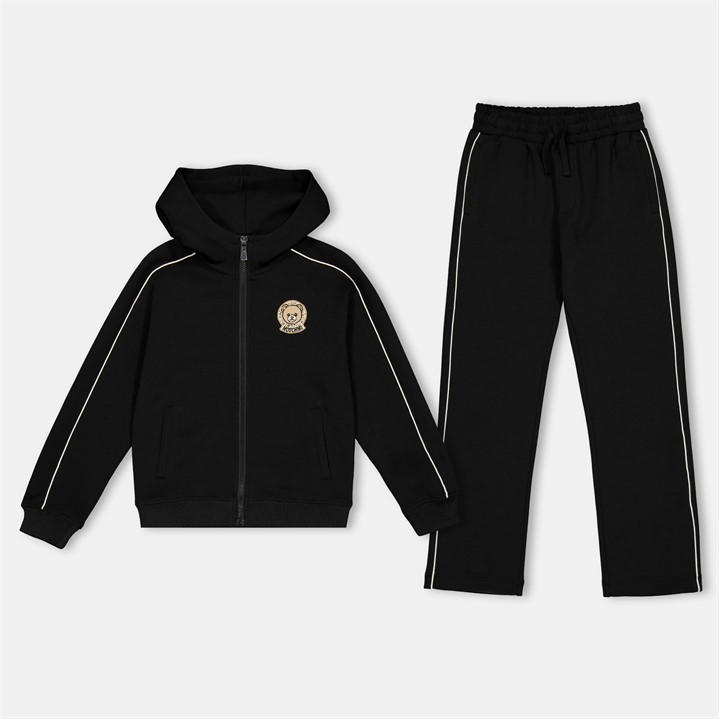 Moschino  Kids Black ' Soft Fabric Tracksuit in Size 9 - 10 Years, Sports Direct