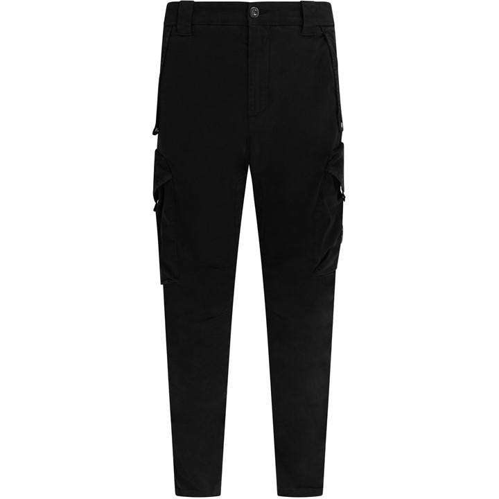 Cp Company Men' Black Slim Cargo Trousers in Size S, Sports Direct