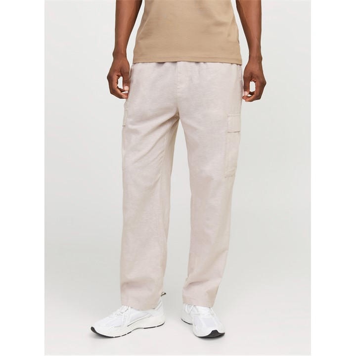 Jack And Jones Men's Beige Karl Cargo Trousers in Size XS, Sports Direct