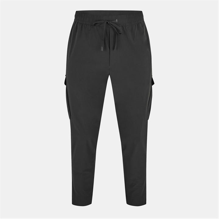 Boss Men' Black Urbanex Cargo Trousers in Size S, Sports Direct
