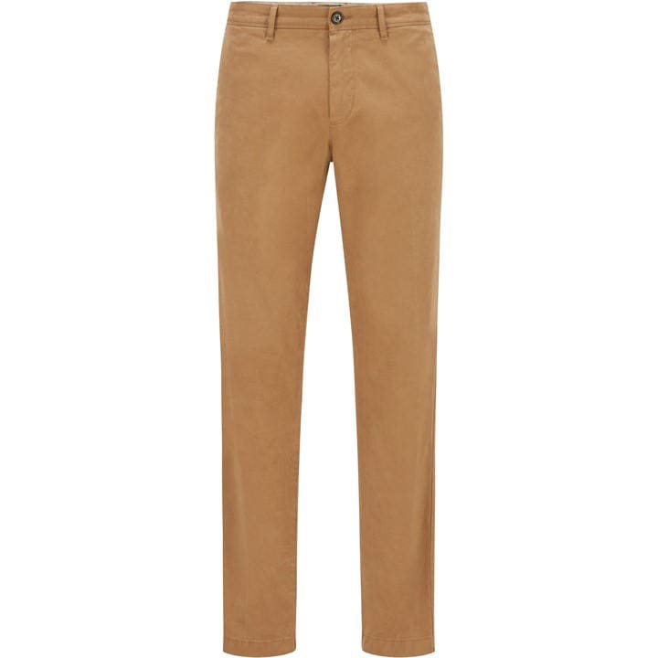 Boss Men's Beige Crigan2 D Straight Leg Trousers in Size 27 R, Sports Direct