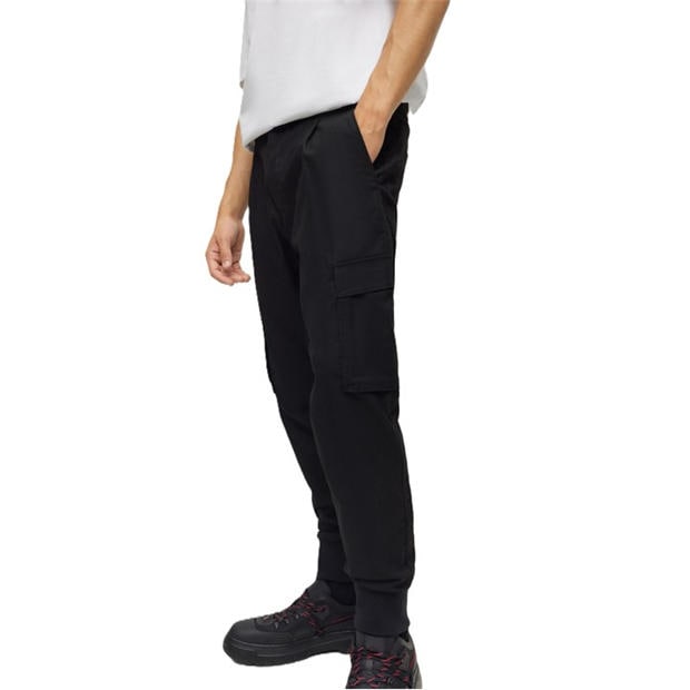 Черно - Hugo - Men's Cargo Trousers