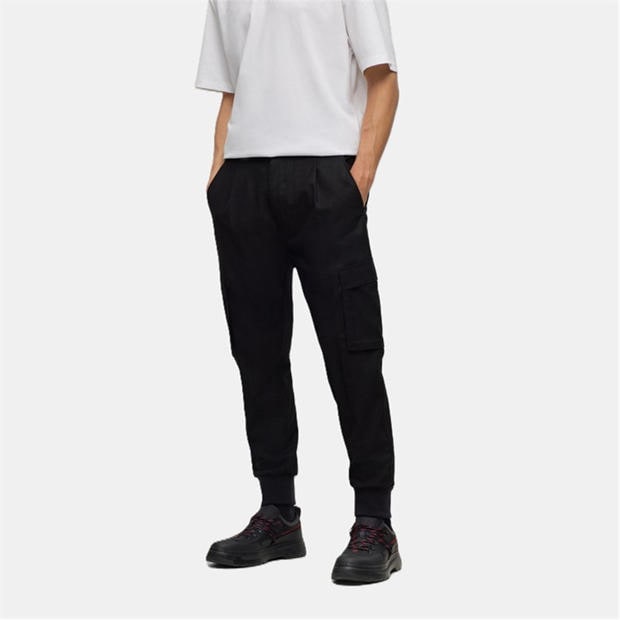 Черно - Hugo - Men's Cargo Trousers