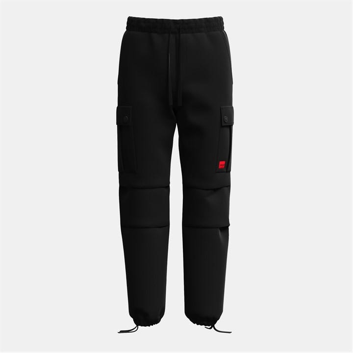 Hugo Men's Black Ripstop Cargo Trousers in Size 2XL, Sports Direct